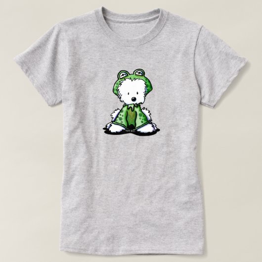 Westie Frosch T-Shirt (Design vorne)