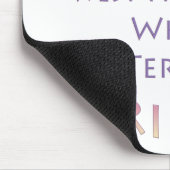 Westie Furever Friend Mousepad (Ecke)