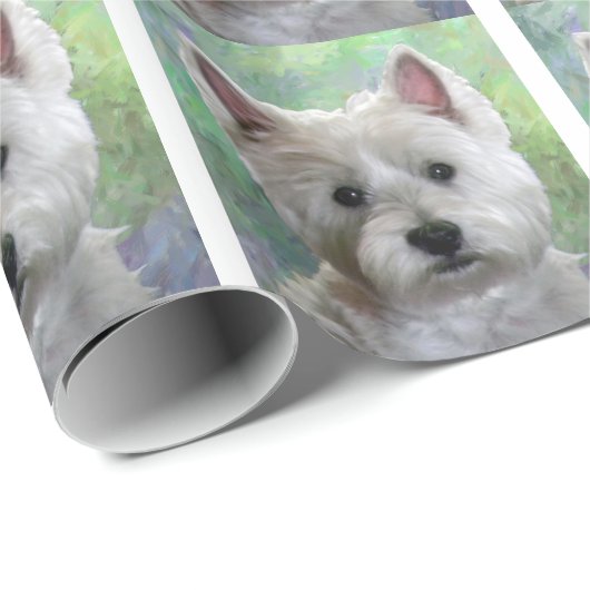 WESTIE GESCHENKPAPIER (Rolleneckpunkt)