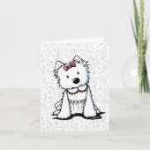 Westie Girl Card Karte (Vorderseite)