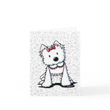 Westie Girl Card