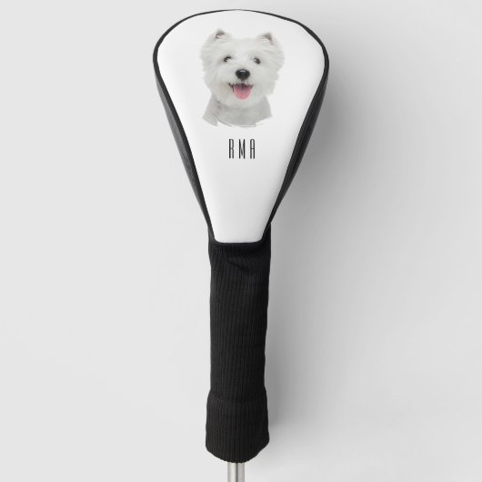 Westie Golf Headcover (Vorderseite)