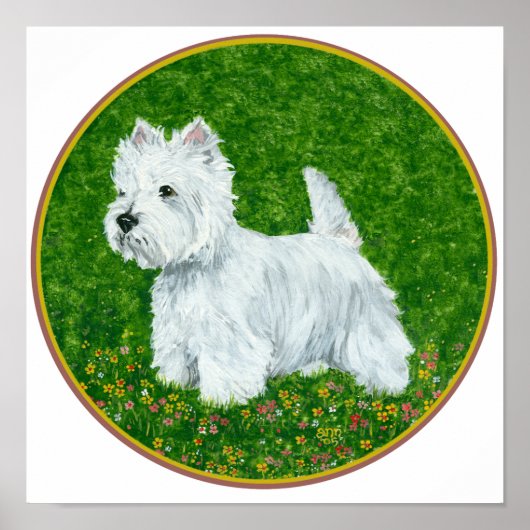 Westie Greengrass Poster (Vorne)