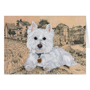 Westie Grußkarte