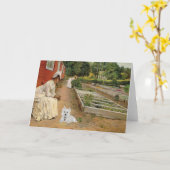 Westie Grußkarte Karte (Gelbe Blume)