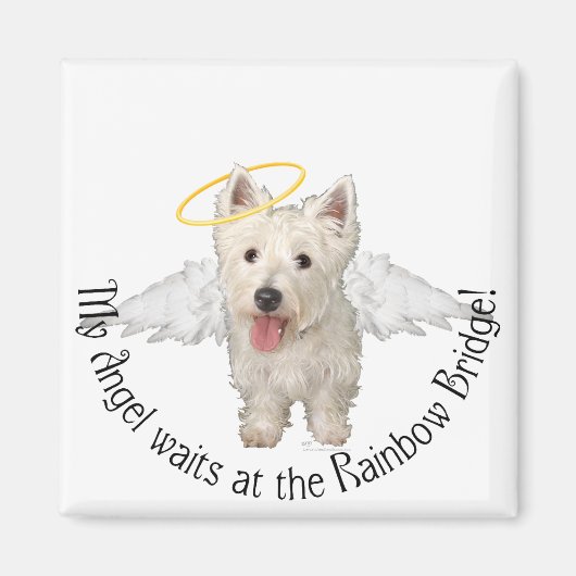 Westie Guardian Angels Magnet (Vorne)
