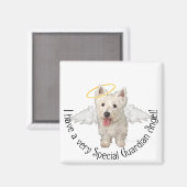 Westie Guardian Angels Magnet (Vorderseite/Rückseite)