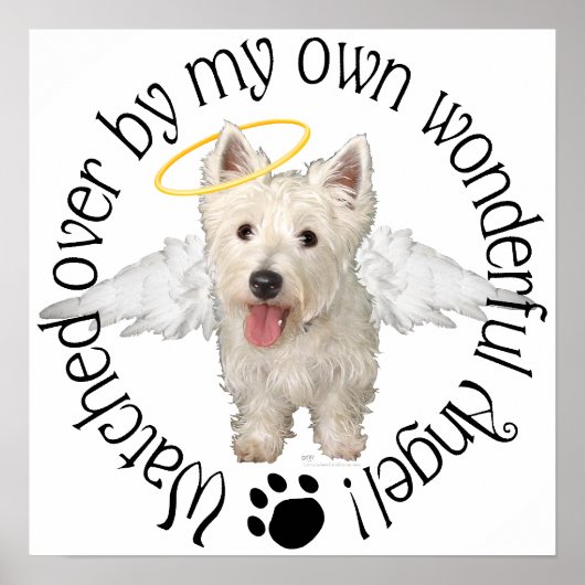 Westie Guardian Angels Poster (Vorne)