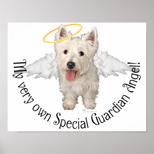 Westie Guardian Angels Poster (Vorne)