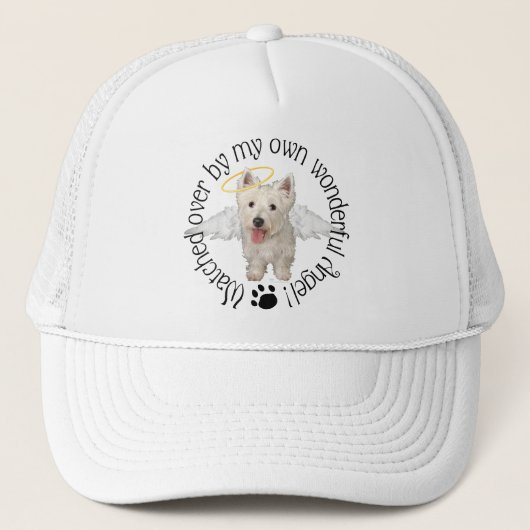 Westie Guardian Angels Truckerkappe (Vorderseite)