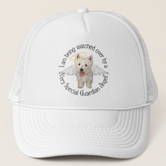 Westie Guardian Angels Truckerkappe (Vorderseite)