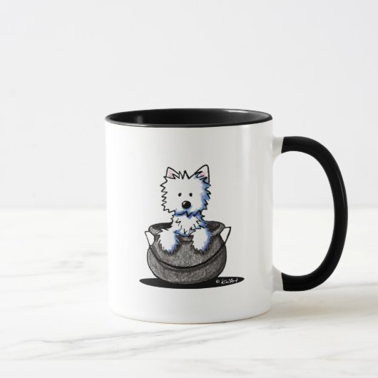 Westie Halloween Cauldron Süsse Tasse (Rechts)
