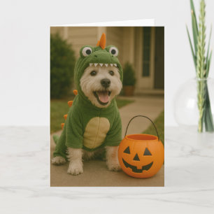 Westie Halloween Karte