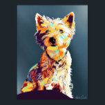 Westie, handgezeichnet Pop-Art-Poster Poster<br><div class="desc">Niedliche handgezeichnete Westie-Jungfrau,  im Pop-Kunst-Stil.</div>
