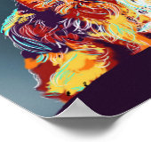 Westie, handgezeichnet Pop-Art-Poster Poster (Ecke)