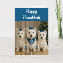 Westie Hanukkah Card - Leere