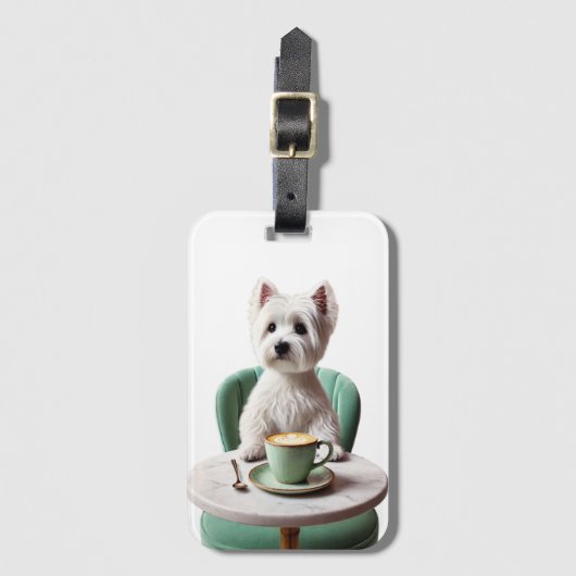 Westie hat eine Latte Gepäckanhänger (Vorderseite Vertikal)