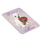 Westie Heart Mama Magnet (Rechte Seite)