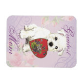Westie Heart Mama Magnet (Horizontal)