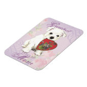 Westie Heart Mama Magnet (Linke Seite)