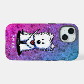 Westie Heartbeat Phone Case iPhone 15 Hülle (Rückseite (Horizontal))