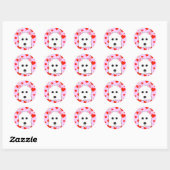Westie Hearts Stickers (Blatt)