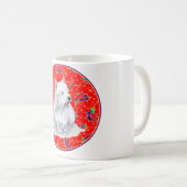 Westie Here Comes Santa Claus Kaffeetasse (VorderseiteRechts)