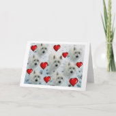 Westie Herz-Geburtstags-Karte Karte (Rückseite)