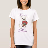 Westie Herz-Mama T-Shirt (Vorderseite)