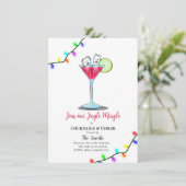 Westie Holiday Party Invitations  (Stehend Vorderseite)