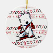 Westie Hugs & Kisses Ornament (Vorne)