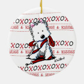 Westie Hugs & Kisses Ornament (Hinten)