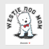 Westie Hund Aufkleber (Blatt)