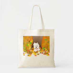 Westie Hund - Herbst verlässt Taschen-Tasche Tragetasche