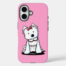 Westie Hund in Dress iPhone Case