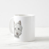Westie Hund Kaffeetasse (Vorderseite Links)