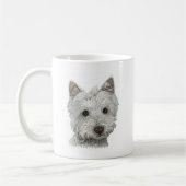 Westie Hund Kaffeetasse (Links)