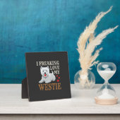Westie Hund Liebe Typografie Fotoplatte (InSitu)