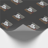 Westie Hund Liebe Typografie Geschenkpapier (Ecke)