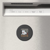 Westie Hund Liebe Typografie Magnet (In Situ (Geschirrspüler))