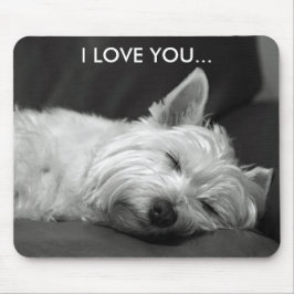 Westie Hund Mousepad - i-LIEBE SIE…