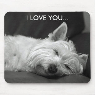 Westie Hund Mousepad - i-LIEBE SIE…