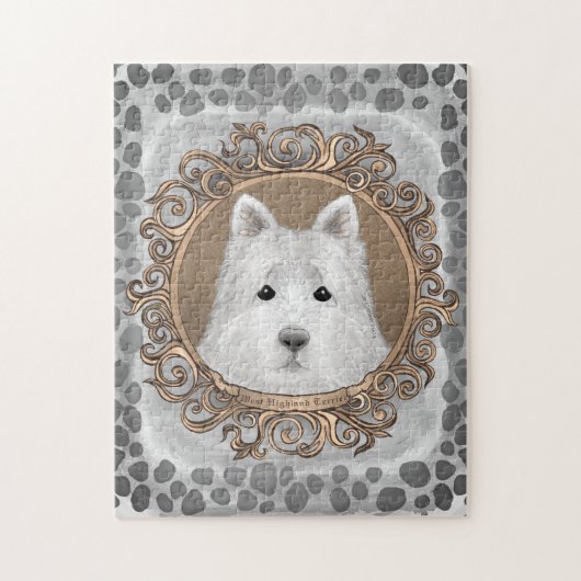 Westie Hund Puzzle (Vertikal)