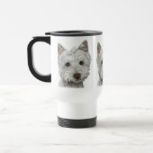 Westie Hund Reisebecher (Links)