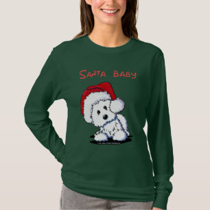 Westie Hund-SANKT-BABY Kleid (dunkel) T-Shirt