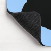 Westie Hund (Schwarzes) Mousepad (Ecke)