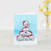 Westie-Hund-Weihnachtsbaum  Karte (Gelbe Blume)