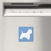 Westie Hund (weiß) Magnet (In Situ (Geschirrspüler))