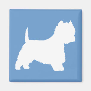 Westie Hund (weiß) Magnet