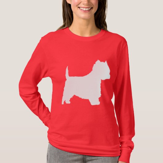 Westie Hund (weiß) T-Shirt (Vorderseite)